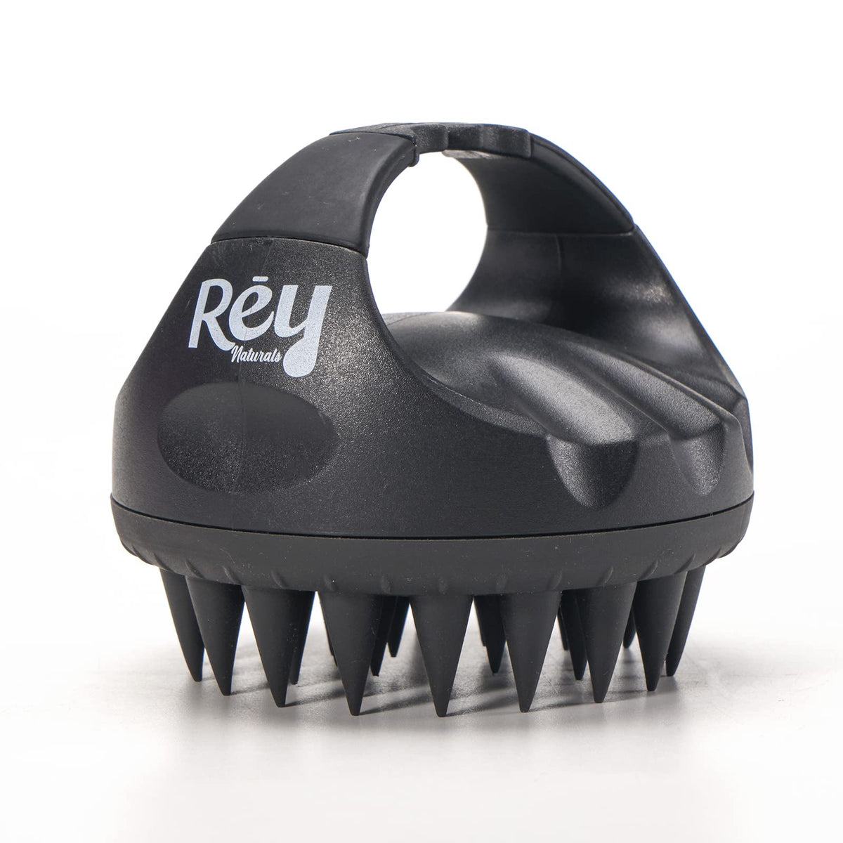 Rey Naturals Hair Scalp Massager Shampoo Brush - Hair Growth, Scalp Care, and Relaxation - Soft Bristles for Gentle Massage - Pink Color (Black)