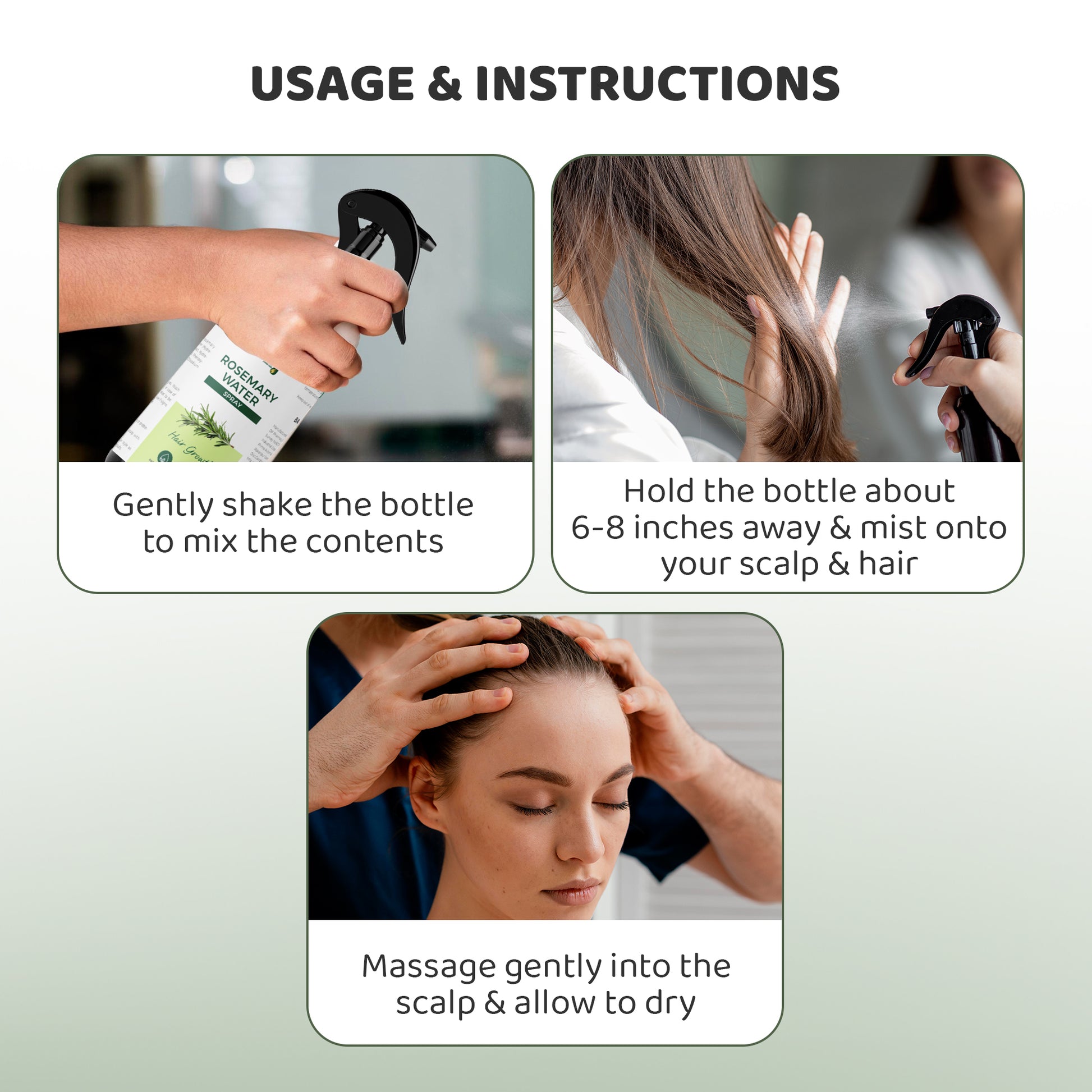 Rey Naturals rosemary hair spray - frizz control