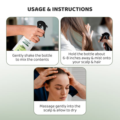 Rey Naturals rosemary hair spray - frizz control