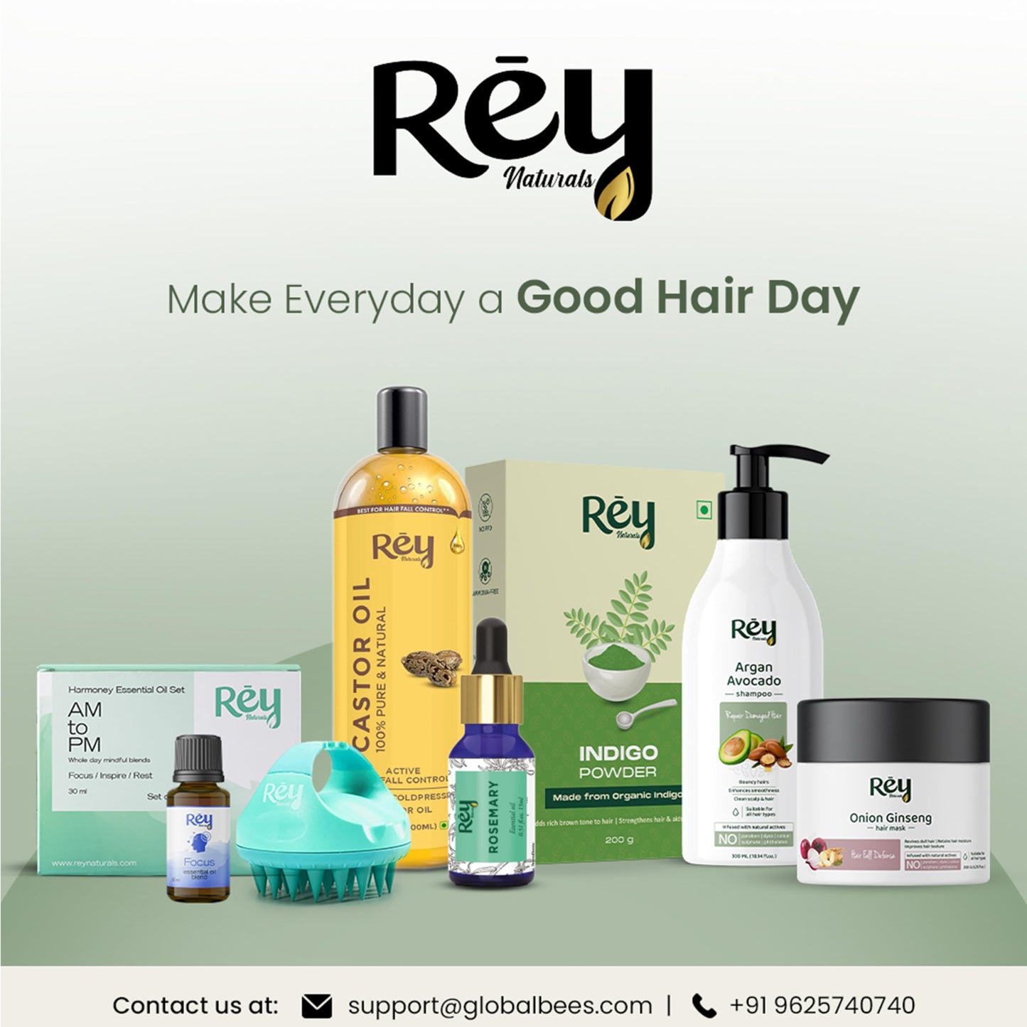 Rey Naturals Rosemary Essential Oil | Rosemary Oil for Hair Growth | Good For Skin, Body and Shiny Soft Hair | Pure & Non Greasy | Hair Fall Control & Hair Growth Oil For Women & Men - 15ml