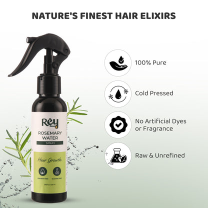Rey Naturals rosemary spray - invigorating hair mist