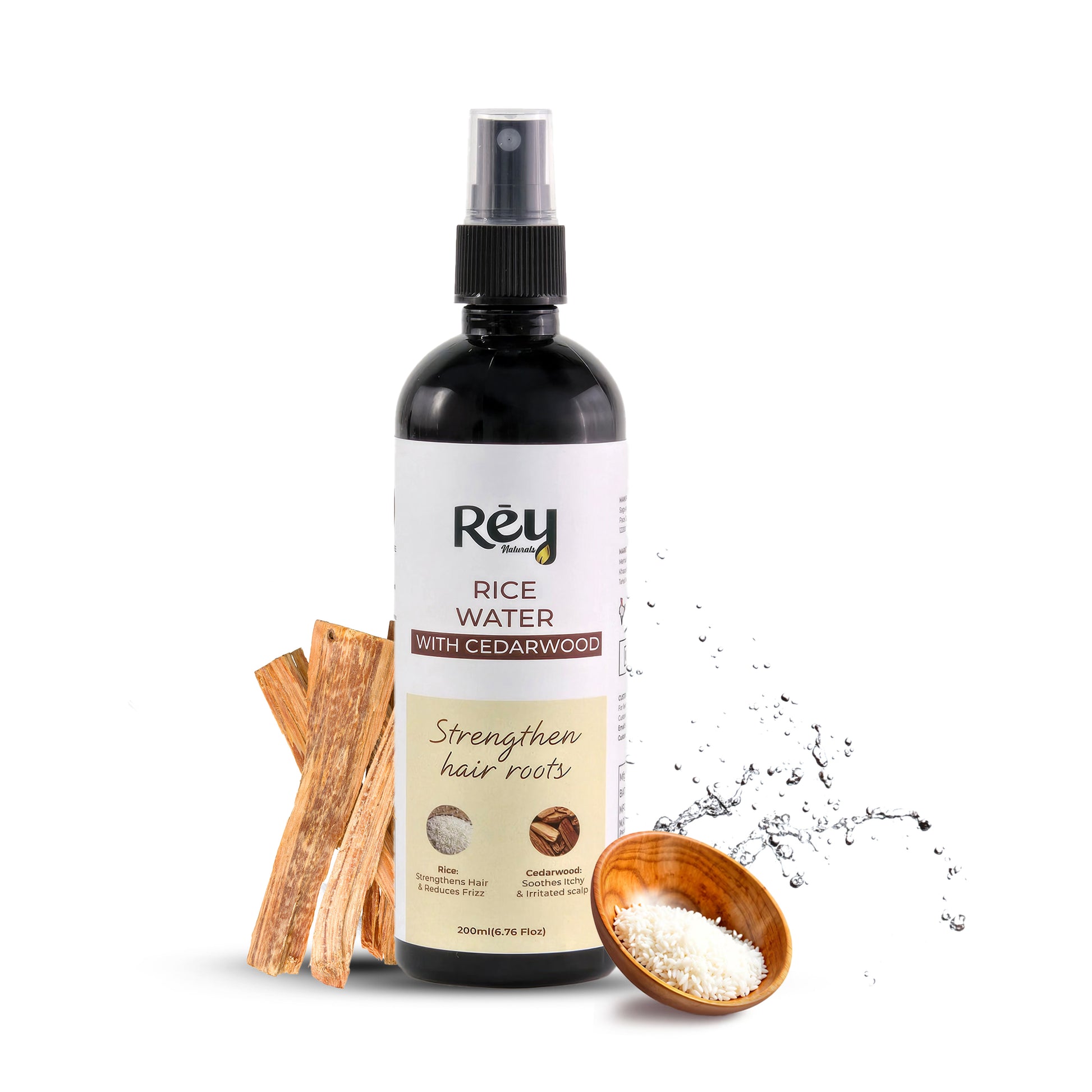 Rey Naturals Hair Growth Spray - Strengthens Hair Strands