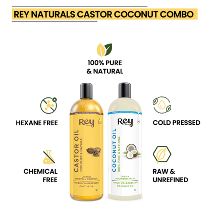 Castor & Coconut Hair Oil Combo