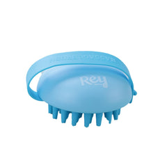 Rey Naturals Hair Scalp Massager Shampoo Brush for Men and Women -Hair Growth, Scalp Care, and Relaxation - Soft Bristles for Gentle Massage - Blue Color