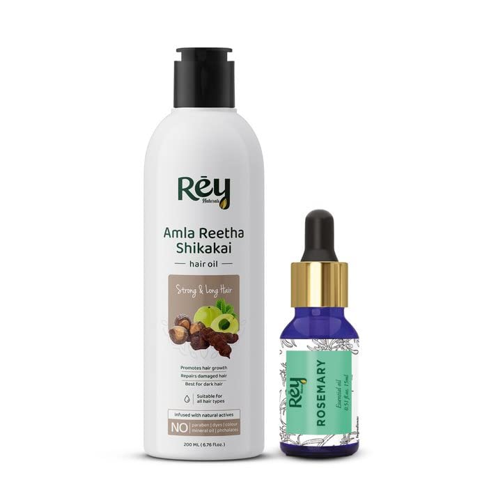Amla Reetha Shikakai Hair Oil + Rosemary Oil