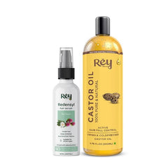 Rey Naturals Castor Oil (200 Ml) and Redensyl Hair Serum (60 Ml)