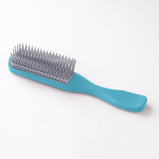 Rey Naturals Hair Styling Brush | Curl Defining Hair Brush for Thick Curly & Wavy Hair | Hair Comb Hair Brush for Women & Men (Blue)