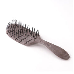 Rey Naturals Vented Leaf Hair Brush for Both Women and Men | Infused with Coffee Aroma | Detangler hair brush | Wet or Dry Hair, and All Hair Types | Made from Biodegradable Materials | All-Natural