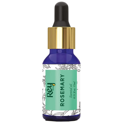 Rey Naturals® tea tree oil & Rosemary essential oils - Pure 100% Natural for Healthy Skin, Face, and Hair (15 ml + 15 ml)