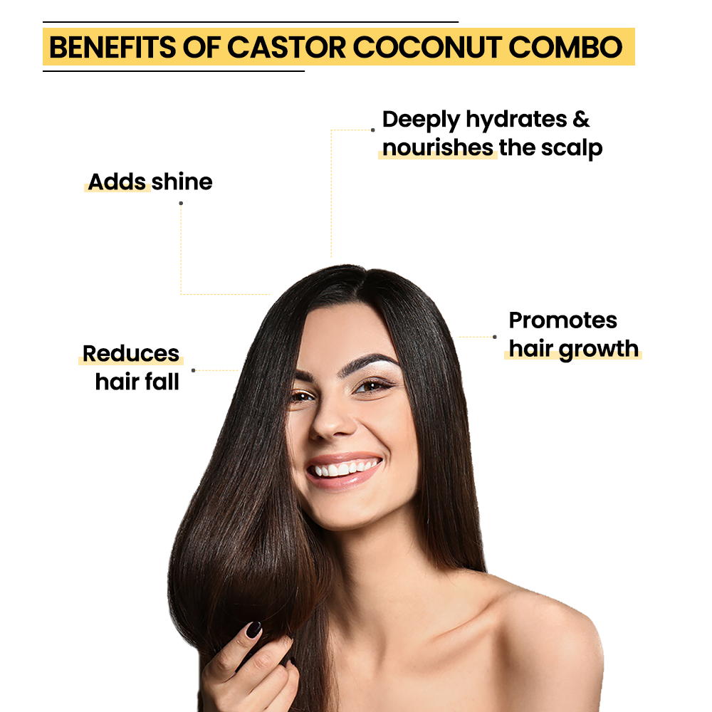 Castor & Coconut Hair Oil Combo