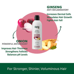 Rey Naturals Onion Range (Onion Ginseng Hair Oil)