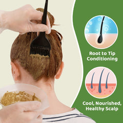 Rey Naturals Henna Powder - 100% Natural, Chemical-Free Hair Care | Cools Scalp, Nourishes & Conditions Hair | Enhances Shine | Mehendi Powder from Sojat Rajasthan - 200 grams