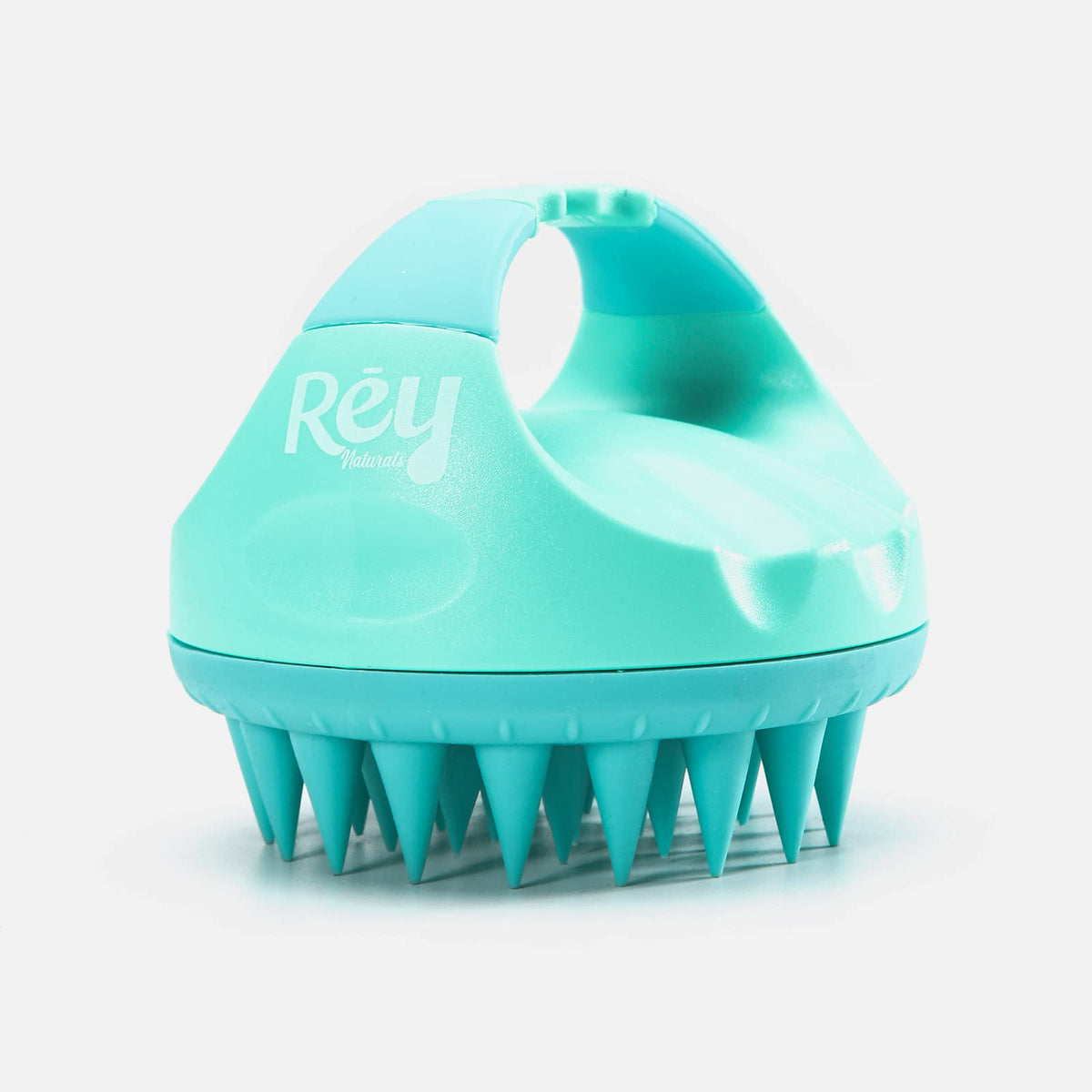 Rey Naturals Hair Scalp Massager Shampoo Brush - Hair Growth, Scalp Care, and Relaxation - Soft Bristles for Gentle Massage - Blue Color