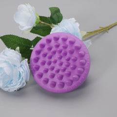 Rey Naturals Hair Scalp Massager Shampoo Brush - Hair Growth, Scalp Care, and Relaxation - Soft Bristles for Gentle Massage - Purple Color