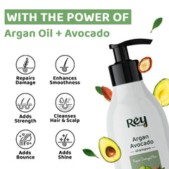 Moroccan Argan Avocado Shampoo + Rosemary Oil